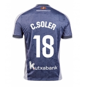 Maillot de football Réplique Real Sociedad Carlos Soler #18 Extérieur 2025-26 Manche Courte