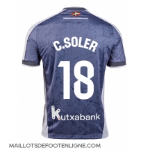 Maillot de football Réplique Real Sociedad Carlos Soler #18 Extérieur 2025-26 Manche Courte