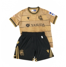 Maillot de football Réplique Real Sociedad Extérieur Enfant 2024-25 Manche Courte (+ Pantalon court)