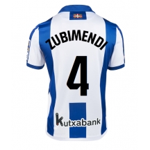 Maillot de football Réplique Real Sociedad Martin Zubimendi #4 Domicile 2024-25 Manche Courte