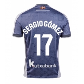 Maillot de football Réplique Real Sociedad Sergio Gomez #17 Extérieur 2025-26 Manche Courte
