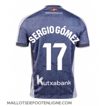 Maillot de football Réplique Real Sociedad Sergio Gomez #17 Extérieur 2025-26 Manche Courte