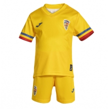 Maillot de football Réplique Roumanie Domicile Enfant Europe 2024 Manche Courte (+ Pantalon court)