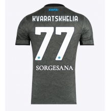 Maillot de football Réplique SSC Napoli Khvicha Kvaratskhelia #77 Troisième 2024-25 Manche Courte