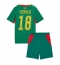 Maillot de football Réplique Senegal Ismaila Sarr #18 Extérieur Enfant Mondial 2026 Manche Courte (+ Pantalon court)