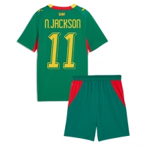 Maillot de football Réplique Senegal Nicolas Jackson #11 Extérieur Enfant Mondial 2026 Manche Courte (+ Pantalon court)
