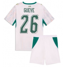 Maillot de football Réplique Senegal Pape Gueye #26 Domicile Enfant Mondial 2026 Manche Courte (+ Pantalon court)