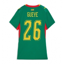 Maillot de football Réplique Senegal Pape Gueye #26 Extérieur Femme Mondial 2026 Manche Courte