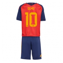 Maillot de football Réplique Spain Dani Olmo #10 Domicile Enfant Mondial 2026 Manche Courte (+ Pantalon court)