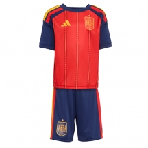 Maillot de football Réplique Spain Domicile Enfant Mondial 2026 Manche Courte (+ Pantalon court)