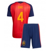 Maillot de football Réplique Spain Eric Garcia #4 Domicile Enfant Mondial 2026 Manche Courte (+ Pantalon court)