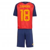 Maillot de football Réplique Spain Martin Zubimendi #18 Domicile Enfant Mondial 2026 Manche Courte (+ Pantalon court)