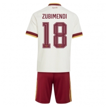 Maillot de football Réplique Spain Martin Zubimendi #18 Extérieur Enfant Mondial 2026 Manche Courte (+ Pantalon court)