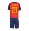 Maillot de football Réplique Spain Mikel Oyarzabal #21 Domicile Enfant Mondial 2026 Manche Courte (+ Pantalon court)