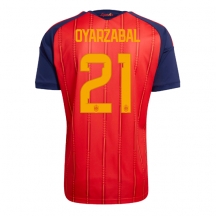 Maillot de football Réplique Spain Mikel Oyarzabal #21 Domicile Mondial 2026 Manche Courte