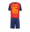Maillot de football Réplique Spain Rodri Hernandez #16 Domicile Enfant Mondial 2026 Manche Courte (+ Pantalon court)