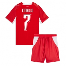 Maillot de football Réplique Switzerland Breel Embolo #7 Domicile Enfant Mondial 2026 Manche Courte (+ Pantalon court)