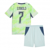 Maillot de football Réplique Switzerland Breel Embolo #7 Extérieur Enfant Mondial 2026 Manche Courte (+ Pantalon court)