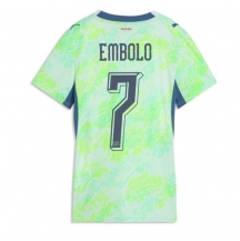 Maillot de football Réplique Switzerland Breel Embolo #7 Extérieur Femme Mondial 2026 Manche Courte
