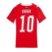 Maillot de football Réplique Switzerland Granit Xhaka #10 Domicile Femme Mondial 2026 Manche Courte