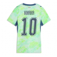 Maillot de football Réplique Switzerland Granit Xhaka #10 Extérieur Femme Mondial 2026 Manche Courte