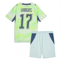 Maillot de football Réplique Switzerland Ruben Vargas #17 Extérieur Enfant Mondial 2026 Manche Courte (+ Pantalon court)