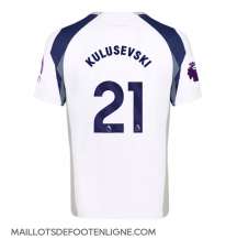 Maillot de football Réplique Tottenham Hotspur Dejan Kulusevski #21 Domicile 2025-26 Manche Courte