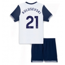 Maillot de football Réplique Tottenham Hotspur Dejan Kulusevski #21 Domicile Enfant 2024-25 Manche Courte (+ Pantalon court)