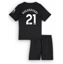 Maillot de football Réplique Tottenham Hotspur Dejan Kulusevski #21 Extérieur Enfant 2025-26 Manche Courte (+ Pantalon court)