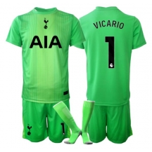 Maillot de football Réplique Tottenham Hotspur Guglielmo Vicario #1 Gardien de but Domicile Enfant 2025-26 Manche Courte (+ Pantalon court)