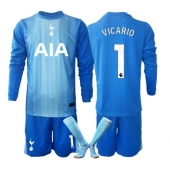 Maillot de football Réplique Tottenham Hotspur Guglielmo Vicario #1 Gardien de but Extérieur Enfant 2025-26 Manche Longue (+ Pantalon court)