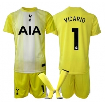 Maillot de football Réplique Tottenham Hotspur Guglielmo Vicario #1 Gardien de but Troisième Enfant 2025-26 Manche Courte (+ Pantalon court)