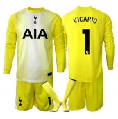 Maillot de football Réplique Tottenham Hotspur Guglielmo Vicario #1 Gardien de but Troisième Enfant 2025-26 Manche Longue (+ Pantalon court)