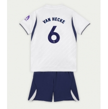 Maillot de football Réplique Tottenham Hotspur Jan Paul van Hecke #6 Domicile Enfant 2026-27 Manche Courte (+ Pantalon court)