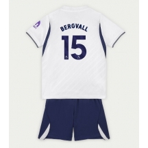 Maillot de football Réplique Tottenham Hotspur Lucas Bergvall #15 Domicile Enfant 2026-27 Manche Courte (+ Pantalon court)