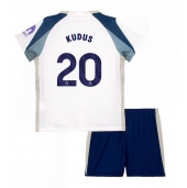 Maillot de football Réplique Tottenham Hotspur Mohammed Kudus #20 Domicile Enfant 2025-26 Manche Courte (+ Pantalon court)