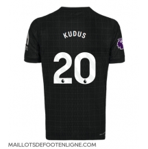 Maillot de football Réplique Tottenham Hotspur Mohammed Kudus #20 Extérieur 2025-26 Manche Courte
