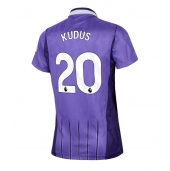 Maillot de football Réplique Tottenham Hotspur Mohammed Kudus #20 Troisième Femme 2026-27 Manche Courte