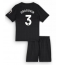 Maillot de football Réplique Tottenham Hotspur Radu Dragusin #3 Extérieur Enfant 2025-26 Manche Courte (+ Pantalon court)