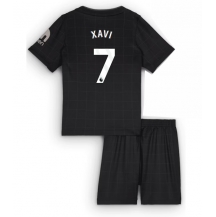 Maillot de football Réplique Tottenham Hotspur Xavi Simons #7 Extérieur Enfant 2025-26 Manche Courte (+ Pantalon court)