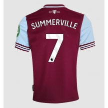 Maillot de football Réplique West Ham United Crysencio Summerville #7 Domicile 2024-25 Manche Courte