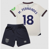 Maillot de football Réplique West Ham United Mateus Fernandes #18 Extérieur Enfant 2025-26 Manche Courte (+ Pantalon court)