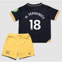 Maillot de football Réplique West Ham United Mateus Fernandes #18 Troisième Enfant 2025-26 Manche Courte (+ Pantalon court)