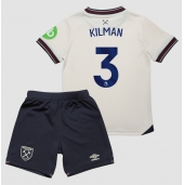 Maillot de football Réplique West Ham United Max Kilman #3 Extérieur Enfant 2025-26 Manche Courte (+ Pantalon court)