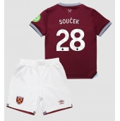 Maillot de football Réplique West Ham United Tomas Soucek #28 Domicile Enfant 2025-26 Manche Courte (+ Pantalon court)