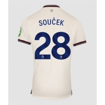 Maillot de football Réplique West Ham United Tomas Soucek #28 Extérieur 2025-26 Manche Courte