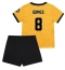 Maillot de football Réplique Wolves Joao Gomes #8 Domicile Enfant 2025-26 Manche Courte (+ Pantalon court)