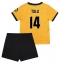 Maillot de football Réplique Wolves Tolu Arokodare #14 Domicile Enfant 2025-26 Manche Courte (+ Pantalon court)
