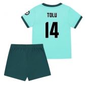 Maillot de football Réplique Wolves Tolu Arokodare #14 Extérieur Enfant 2025-26 Manche Courte (+ Pantalon court)