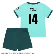 Maillot de football Réplique Wolves Tolu Arokodare #14 Extérieur Enfant 2025-26 Manche Courte (+ Pantalon court)